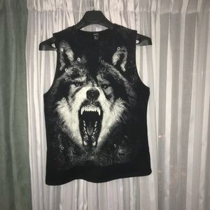 💲⬇️FOREVER 21 WOLF TANK TOP